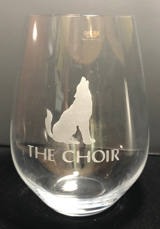 Howling Wolf Stemless Wine Glass