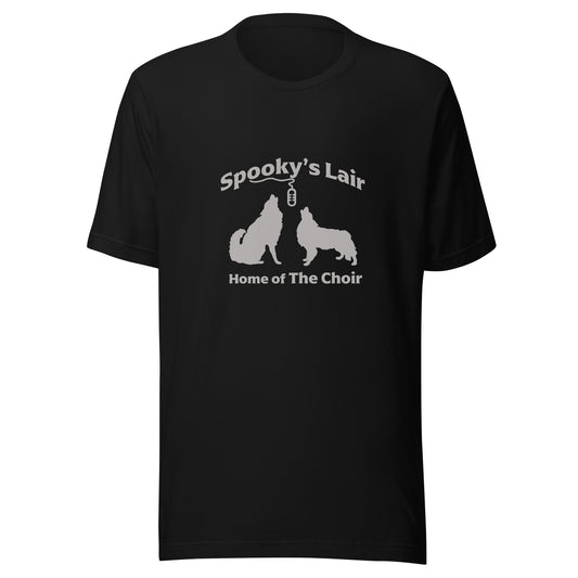 Spooky's Lair - Gray Logo - Unisex t-shirt** (addt'l colors available)